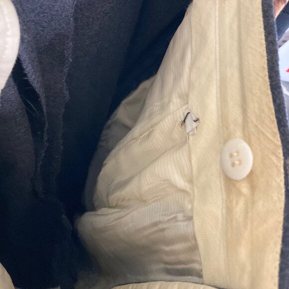 Cerrutti 1881 Gray Wool Suit Barney's Vintage 40 Pants Suspender loops as is - Picture 15 of 16